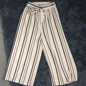 Flared striped pants